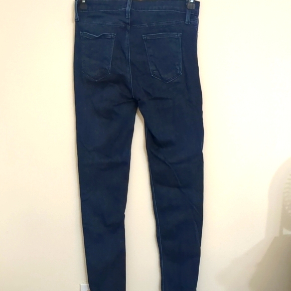 Just Black NWOT Women's Straight Leg Blue Jeans Size 28 Made In USA - Picture 3 of 5